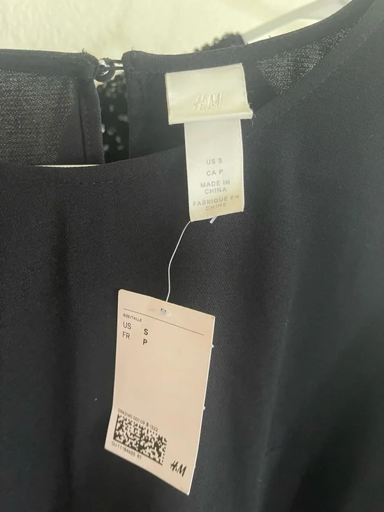 H&M Black Long Sleeve Mini Dress - Picture 3 of 3